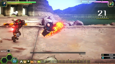 Screen ze hry SD Shin Kamen Rider Ranbu