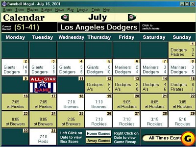 Screen Baseball Mogul 2002