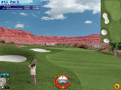 Screen Microsoft Golf 2001 Edition