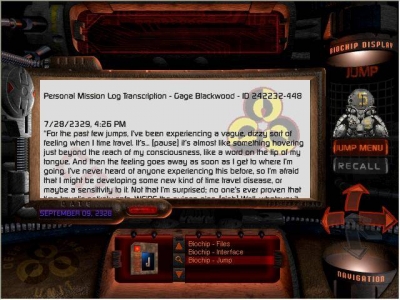 Screen ze hry Journeyman Project 2: Buried in Time, The