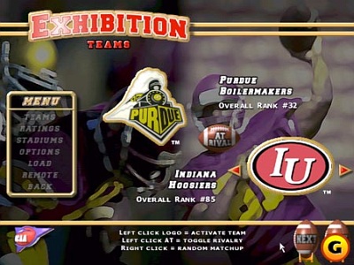 Screen NCAA Football 99