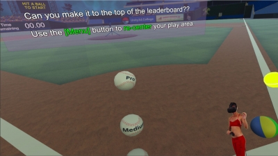 Screen ze hry VR Baseball