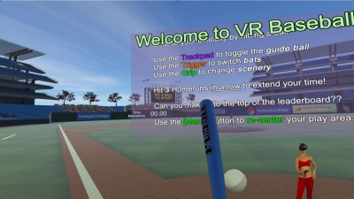 Screen ze hry VR Baseball