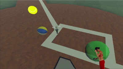 Screen ze hry VR Baseball