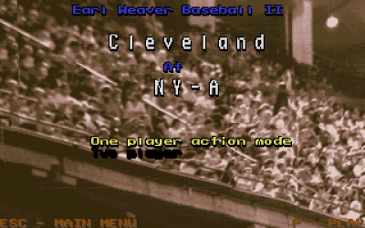 Screen ze hry Earl Weaver Baseball 2