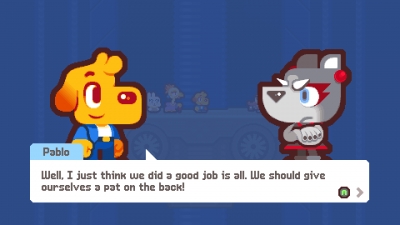 Screen ze hry Grapple Dogs: Cosmic Canines