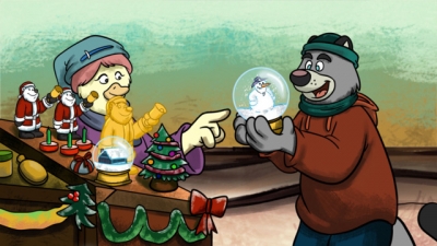 Screen ze hry Brok: Natal Tail, A New Christmas