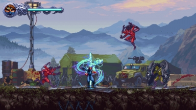 Screen ze hry Ninja Gaiden: Ragebound