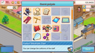 Screen ze hry Doraemon: Dorayaki Shop Story