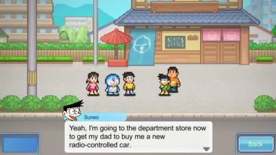 Screen ze hry Doraemon: Dorayaki Shop Story