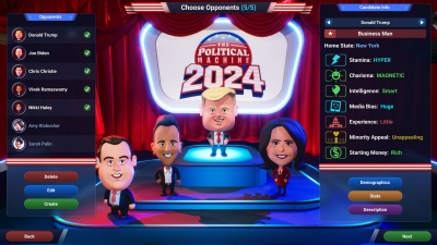 Screen ze hry The Political Machine 2024