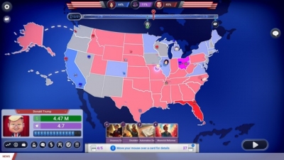 Screen ze hry The Political Machine 2024