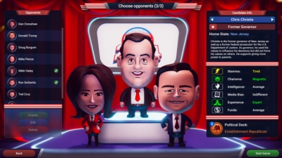 Screen ze hry The Political Machine 2024