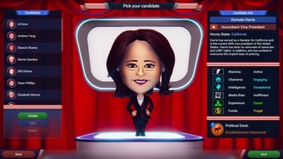 Screen ze hry The Political Machine 2024