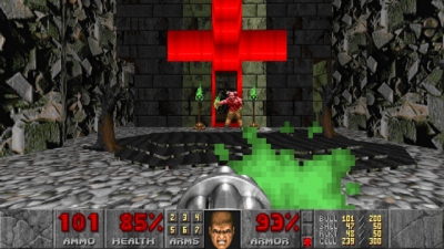 Screen ze hry Doom plus Doom II