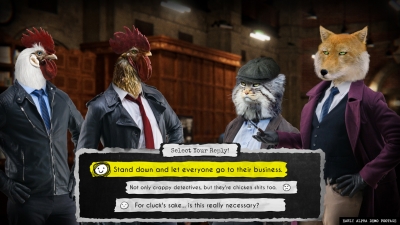Screen ze hry Chicken Police: Into the HIVE