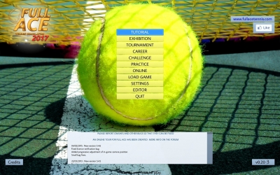 Screen ze hry Full Ace Tennis Simulator