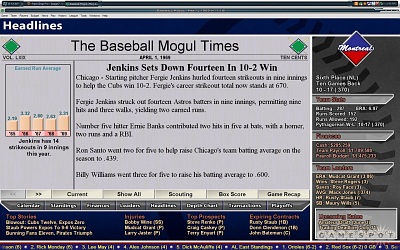 Screen Baseball Mogul 2009