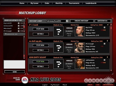 Screen NBA Live 2005