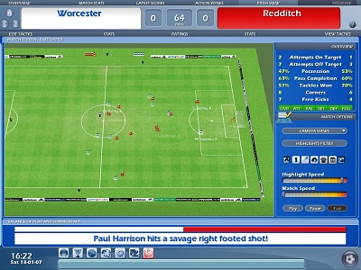Screen Championship Manager 2007