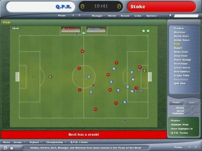 Screen ze hry Worldwide Soccer Manager 2006