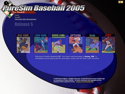 Screen PureSim Baseball 2005