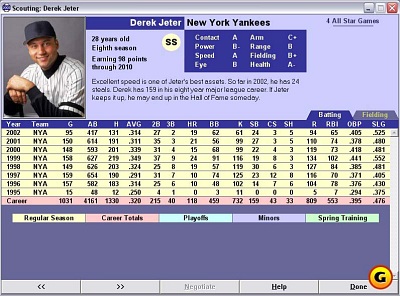 Screen Baseball Mogul 2003