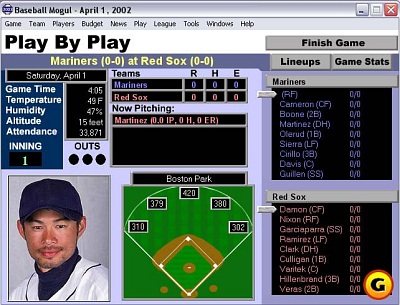 Screen Baseball Mogul 2003