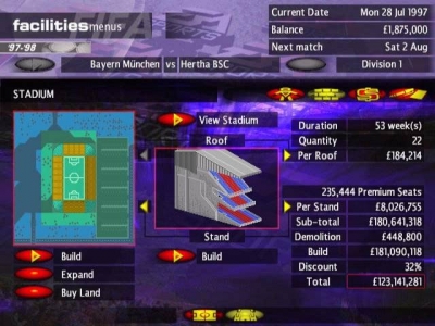 Screen ze hry FIFA Soccer Manager