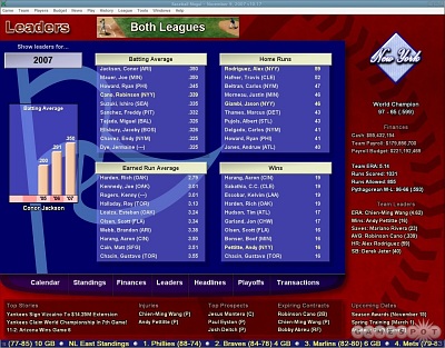 Screen Baseball Mogul 2008