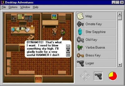 Screen ze hry Indiana Jones and His Desktop Adventures