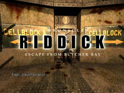 Screen ze hry Chronicles of Riddick: Escape from Butcher Bay, The