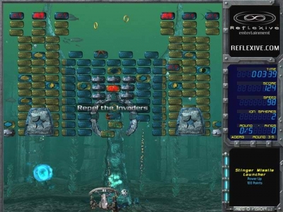 Screen ze hry Ricochet: Lost Worlds