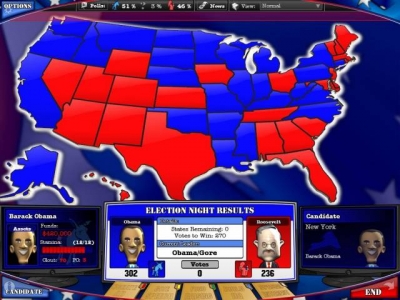 Screen ze hry Political Machine 2008, The