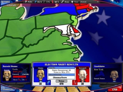 Screen ze hry Political Machine 2008, The