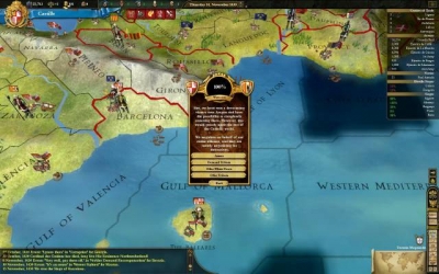 Screen ze hry Europa Universalis III: In Nomine
