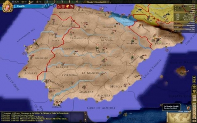 Screen ze hry Europa Universalis III: In Nomine
