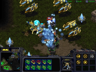 Screen ze hry StarCraft: Brood War