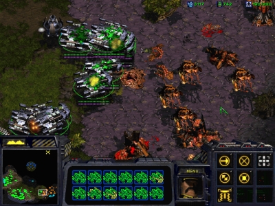 Screen ze hry StarCraft: Brood War
