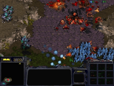 Screen ze hry StarCraft: Brood War