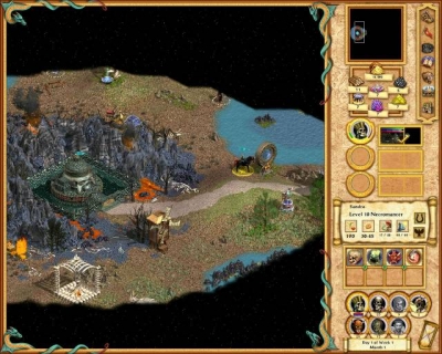 Screen ze hry Heroes of Might and Magic IV