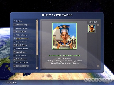 Screen Civilization IV