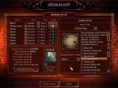 Screen ze hry Lord of the Rings: The Battle for Middle-earth, The
