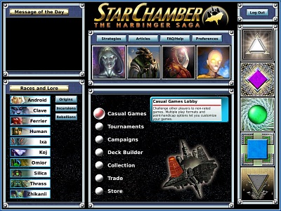 Screen Star Chamber: The Harbinger Saga