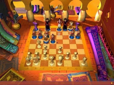 Screen ze hry Disneys Aladdin Chess Adventures