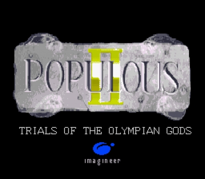 Screen ze hry Populous II: Trials of the Olympian Gods