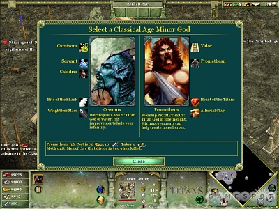 Screen Age of Mythology: The Titans