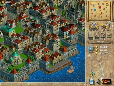 Screen ze hry 1602 A.D.
