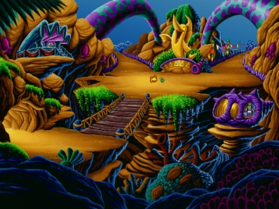 Screen ze hry Freddi Fish 3: The Case of the Stolen Conch Shell