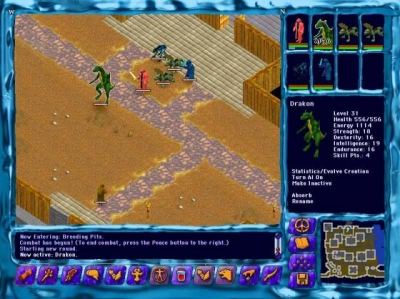 Screen ze hry Geneforge 2